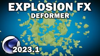 Cinema 4d 20231 Explosion FX Deformer [upl. by Siuol]