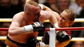 Mixed Boxing TV Man vs Pro Boxer Woman  Stefan Raab vs Regina Halmich II  2007 boxing mixed [upl. by Jacynth]