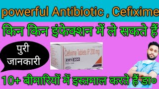 Cefixime tablets ip 200 mg used forCefixime200mgZifi 200 tablet used for hindi [upl. by Aneerehs368]