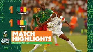 HIGHLIGHTS  Cameroon 🆚 Guinea TotalEnergiesAFCON2023  MD1 Group C [upl. by Haleelahk]