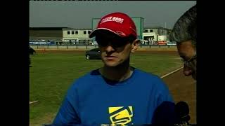 Track Walk With Leigh Adams amp Alun Rossiter  POOLE PIRATES SPEEDWAY 2003 [upl. by Phil]