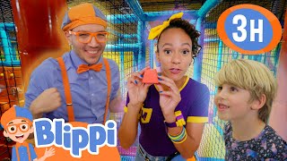 Blippi amp Meekah Get Colorful at the Playground  Friend Adventures  Educational Videos for Kids [upl. by Maillliw]