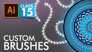 Adobe Illustrator  Custom Brushes  Class 15  Urdu  Hindi [upl. by Itida]