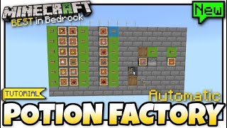 Minecraft Bedrock  POTION FACTORYBREWER 🧪Automatic⚗️ Tutorial  MCPE  Xbox  PS4  Windows [upl. by Quin670]