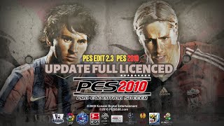 PES 2010  FULL LICENCED  PES EDIT 23 PC [upl. by Enaed]