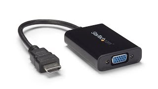 HDMI to VGA Video Adapter Converter with Audio  HD2VGAA2  StarTechcom [upl. by Gram428]