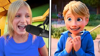 7 YouTubers Behind The Voices Ninja Kidz TV Payton Delu Inside Out 2 [upl. by Aeneus430]