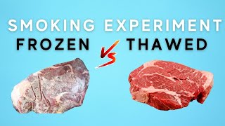 Smoking Frozen vs Thawed Meat Experiment [upl. by Ruhtua]