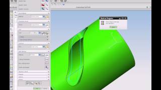 NX CAM 5 Axis slot machining [upl. by Perr838]