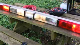 Oscillating Whelen Advantedge Plus Flush Lightbar [upl. by Annoek]