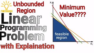 Lpp class12 Minimum Value with Unbounded region [upl. by Notgnihsaw]