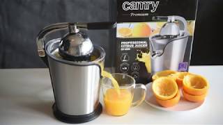 CAMRY CR 4006 Professional Citrus Juicer  Profesjonalna Wyciskarka do cytrusów [upl. by Lechar]