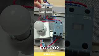 Wiring a 2P Contactor to RCCB and Light Safety and Control [upl. by Ydnat]