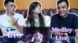 Reaction to BTS Medley Live Performance Dope Baepsae Fire Run [upl. by Scrivens]