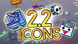 How To Unlock All Geometry Dash 22 Icons [upl. by Tor410]