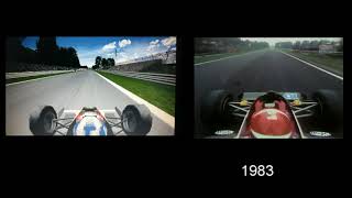 Microprose Grand Prix 2  Monza 1984 GP2 vs real [upl. by Steddman216]