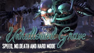 ESO Unhallowed Grave Bonecallers Bane achievement SpeedNo Death and Hard Mode [upl. by Adivad692]