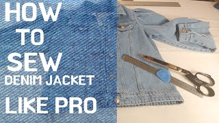 SEW DENIM JACKET LIKE PRO [upl. by Yma]