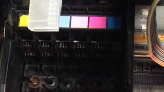 Epson R260 printer head cleaning [upl. by Emawk]