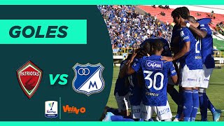 Patriotas vs Millonarios 12 Liga BetPlay Dimayor 20221  Fecha 18 [upl. by Htebesile]