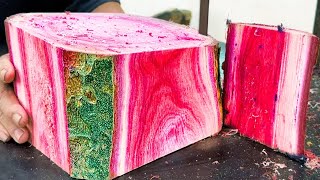 Beautiful Wood From Bark To Core Hidden Geniuses Turn Wood Into Korean Kimchi Mushrooms [upl. by Annaeirb]