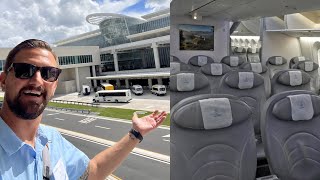 Touring Orlando International Airport MCO New Terminal C amp NORSE Dreamliner  Restaurants amp Food [upl. by Artie]