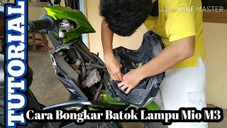 Cara Membuka Batok Lampu Yamaha Mio M3 125 [upl. by Ayek603]