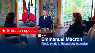 Entretien spécial avec le Président de la République française Emmanuel Macron [upl. by Phail]