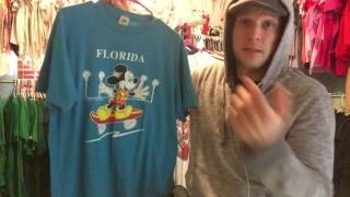 Vintage 80s Mickey Mouse Florida Velva Sheen T Shirt [upl. by Ulund]