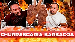 FALINDO RESTAURANTES RODÍZIO NA CHURRASCARIA BARBACOA Feat CasalNascimentoOficial [upl. by Kloman249]