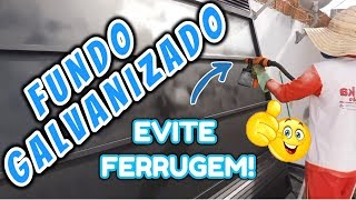 FUNDO GALVANIZADO em PORTÃO  Como APLICAR para evitar FERRUGEM [upl. by Strepphon281]