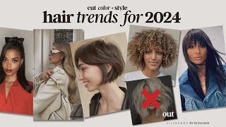 2024 HAIR TRENDS  Cut  Color  Styling [upl. by Annil]