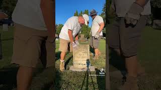 Grave of Loise Hinz 18311869 restoration restoration timelapse graveyard cemetery gravesite [upl. by Danielson]