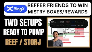 REEF AND STORJ ANALYSIS  LIVE POSITIONS  REFFER FRIENDS TO WIN MISTRY BOXES [upl. by Annahsor]