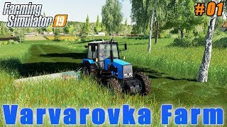 Harvesting grass for silage  Farming in Varvarovka  Farming simulator 19  Timelapse 01 [upl. by Liam]