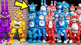 TWISTED ANIMATRONICS VS COCACOLA E PEPSI ANIMATRONICS ASSOMBRADOS  GTA V Five Nights at Freddys [upl. by Maegan]