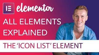 Icon List Element Tutorial  Elementor [upl. by Ahser357]