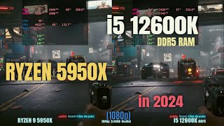 i5 12600k ddr5 vs Ryzen 9 5950x in 2024 [upl. by Jemina46]