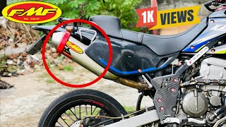 D Tracker 250 Exhaust sound 🔥 powered by FMF tracker fmf japan [upl. by Anohsal]