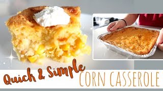 DELICIOUS CORN CASSEROLE  VEGAN  NONVEGAN OPTION [upl. by Leamiba449]