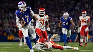 Josh Allen calls game w thrilling TD run to end Chiefs perfect season  Reaction to Bills win [upl. by Ignatia715]