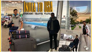 India to USA Student Travel Vlog [upl. by Nitsur]