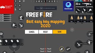 Best easy free fire control setting for PC Gameloop emulator 2020  Bengali PC Gamers [upl. by Yerbua]