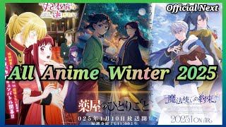 all upcoming Anime of winter 2025 ― anime winter 2025 ―part 1 [upl. by Ojoj]