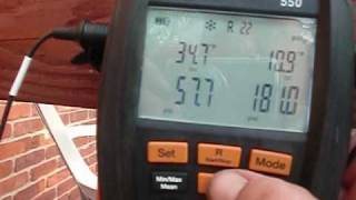 Louisville Kentucky Heating and Air Repair  TESTO 550 diagnosing bad TXV [upl. by Sueahccaz]