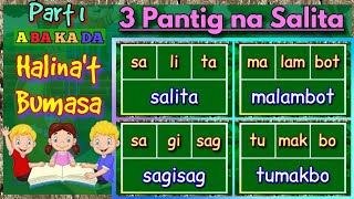 ABAKADA  Unang Hakbang sa Pagbasa  Mga Salitang may Tatlong Pantig  Part 1 [upl. by Navek]