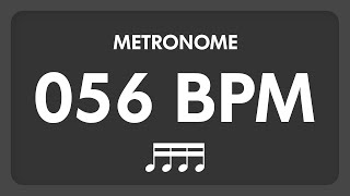 56 BPM  Metronome  16th Notes [upl. by Enirak]