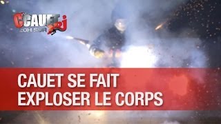 IMPRESSIONNANT Cauet se fait exploser avec de gros pétards   CCauet sur NRJ [upl. by Etnoek]