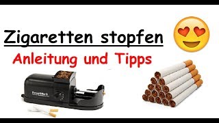 Zigaretten stopfen mit Stopfmaschine  Tipps [upl. by Fedak]