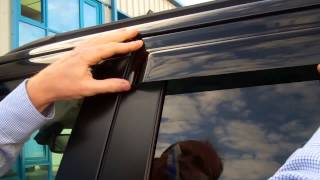 How to fit wind deflectors to a Range Rover Sport [upl. by Siocnarf252]